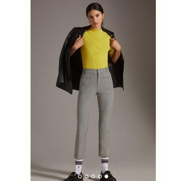 New Anthropologie Maeve The Essential Slim Kick Flare Pants $128 SIZE 6 Gray - Picture 1 of 4